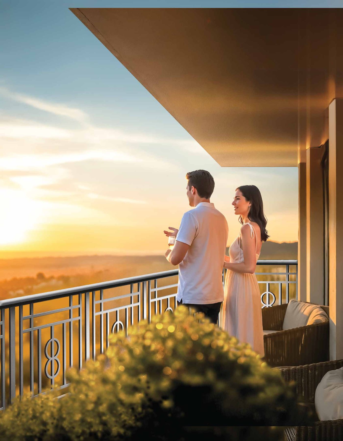 Terrace living at TVS Emerald Altura, artist&rsquo;s impression